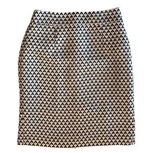 Banana Republic Metallic Jacquard Pencil Skirt